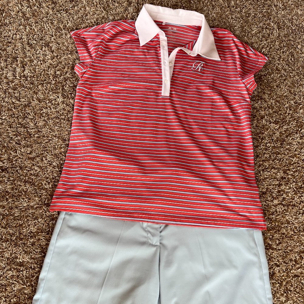 Women's Golf Outfit Nike shorts and Adidas Shirt